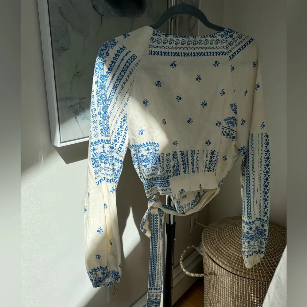 Never worn - Anthropologie Madison d’Amelie Wrap Top & Skirt Set, size medium - Picture 5 of 5